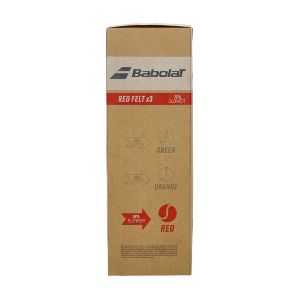 Babolat Red Felt - Pack of 3 Balls