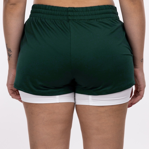 Le Coq Sportif Pro Logo 2 in 1 3in Shorts - Scarab/New Optical White