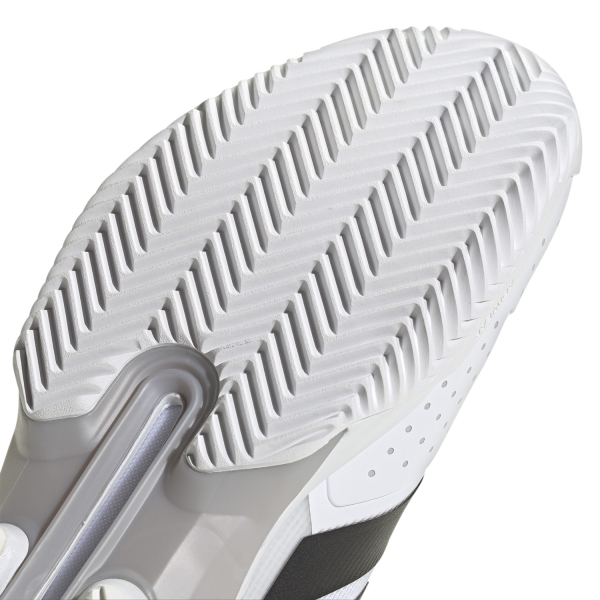adidas ADIZERO Ubersonic 5 Clay - White/Core Black/Grey Two