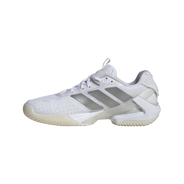 adidas ADIZERO Ubersonic 5 Clay - FTWR White/Silver Metal