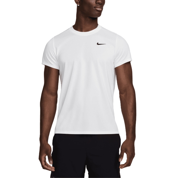 Maglietta Padel Uomo Nike Court Victory Maglietta  White/Black FZ6921100