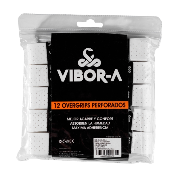 Padel Overgrip ViborA Performance x 12 Overgrip  White 41183.002