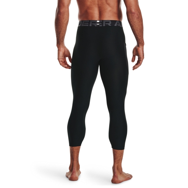 Under Armour HeatGear 3/4 Mallas - Black/White