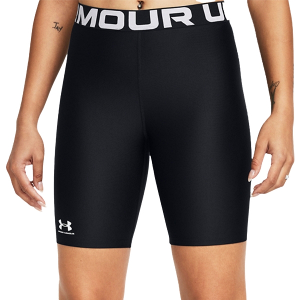 Falda y Shorts Padel Mujer Under Armour HeatGear 8in Shorts  Black/White 13836270001
