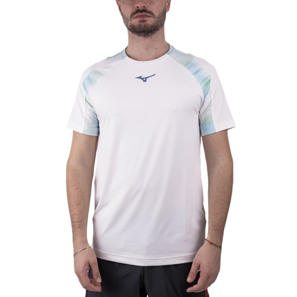 Mizuno Frontier Shadow Men's Padel T-Shirt - Hibiscus