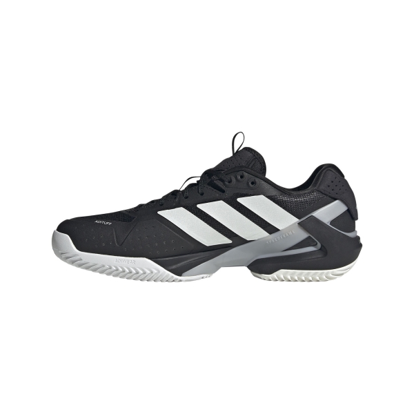 adidas ADIZERO Ubersonic 5 Clay - Core Black/Zero Metal/Grey Two
