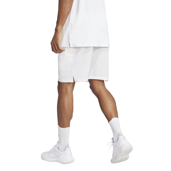 adidas Club Climacool Logo 7in Shorts - White