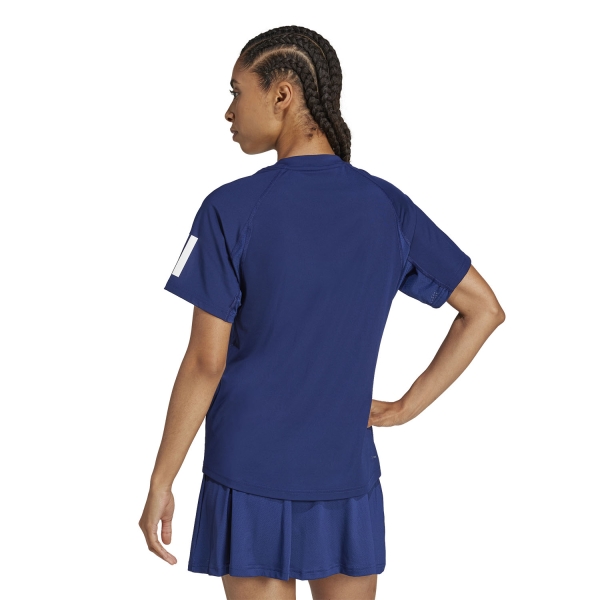 adidas Club 3 Stripes Camiseta - Dark Blue