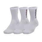 Under Armour 3 Maker x 3 Calze - White/Mod Gray Under Armour 3 Maker x 3 Calze - White/Mod Gray