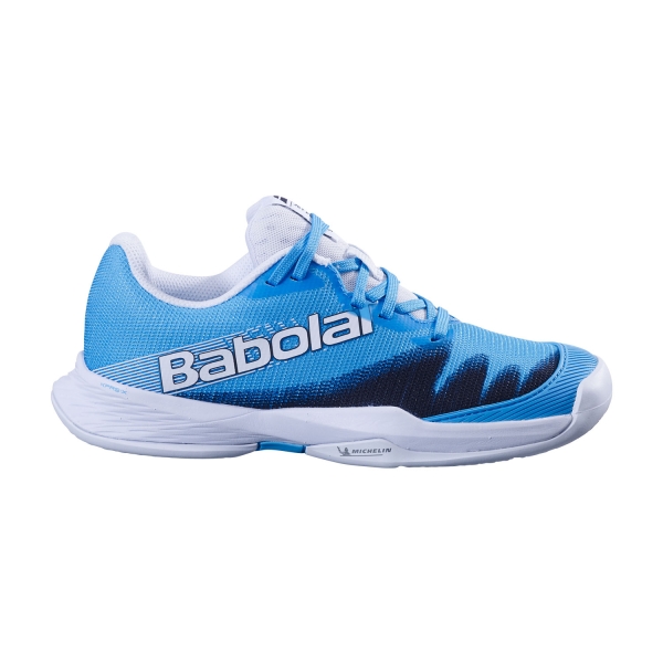 Zapatillas Padel Niños Babolat Jet Premura 2 Ninos  Cyan Blue/White 3J4S25C7564138