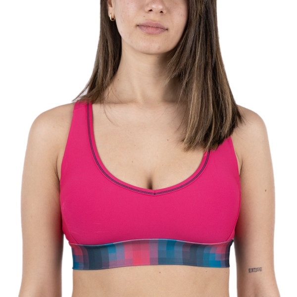 Sujetador Deportivo y Ropa Interior Mujer Mizuno Frontier Sujetador Deportivo  Fuchsia Purple 62GAC20066