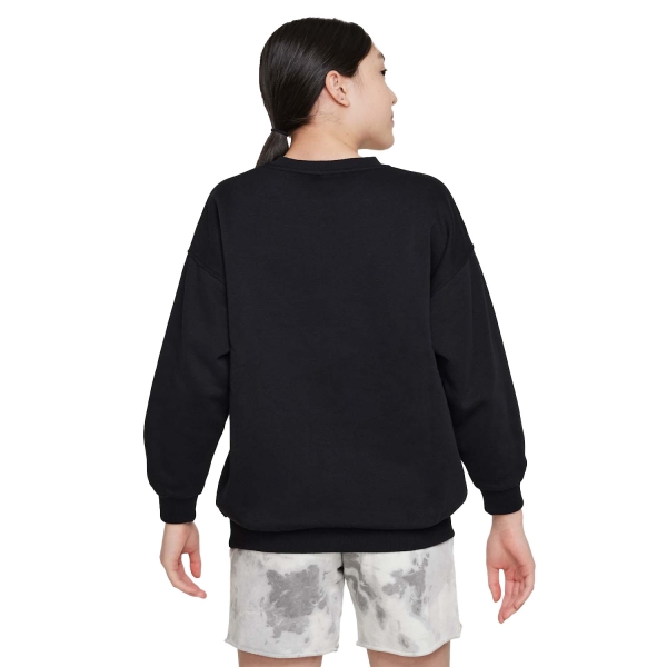 Nike Club Logo Crew Sudadera Niña - Black/White