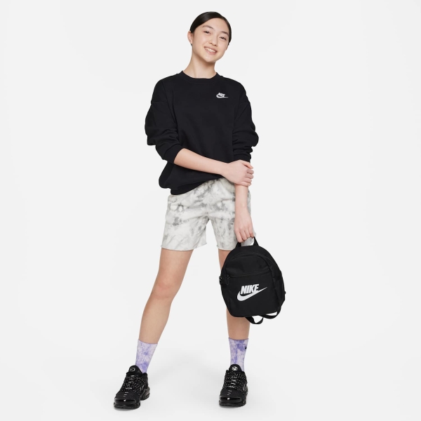 Nike Club Logo Crew Sudadera Niña - Black/White