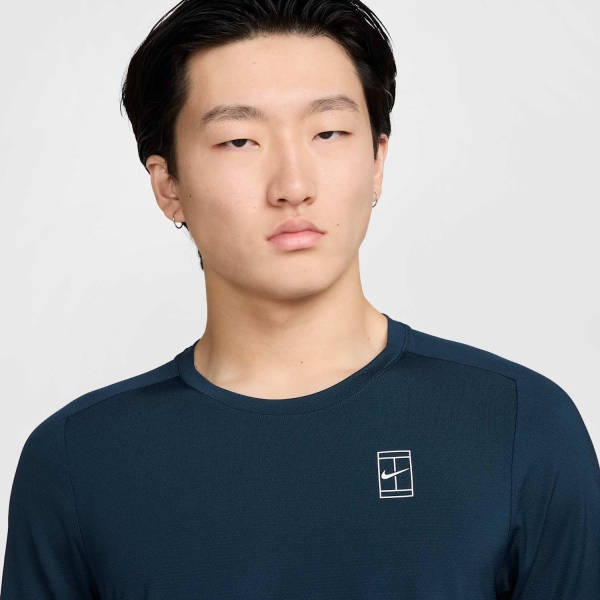 Nike Court Advantage Dri-FIT Maglietta - Armory Navy/White