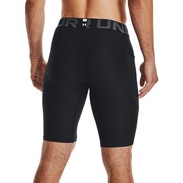 Under Armour HeatGear Armour Logo Mallas Cortas - Black/White