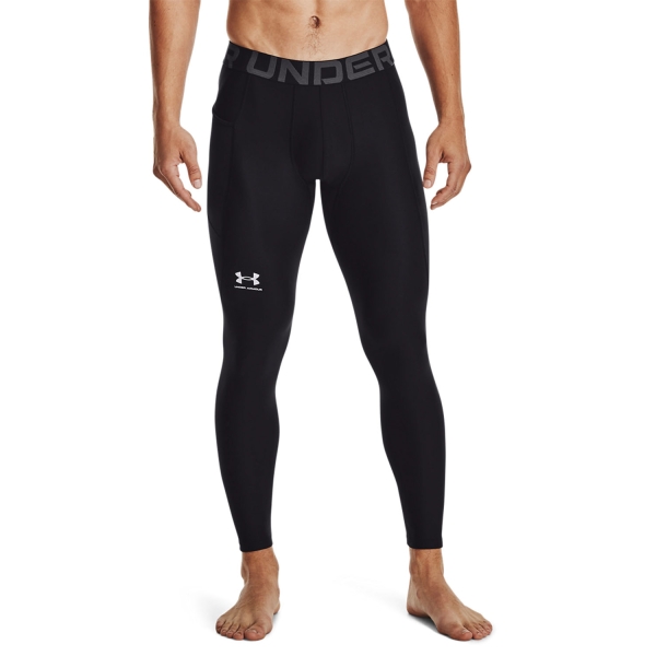 Pant y Tights Padel Hombre Under Armour HeatGear Mallas  Black/White 13615860001