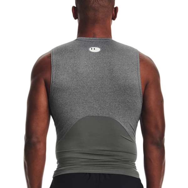 Under Armour HeatGear Compression Tank - Carbon Heather/Black