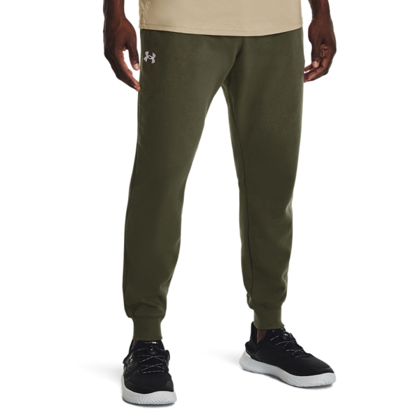 Pant y Tights Padel Hombre Under Armour Rival Fleece Pantalones  Marine Od Green/Black 13797740390