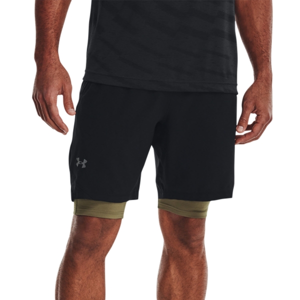 Shorts Padel Hombre Under Armour Vanish Woven 8in Shorts  Black/Pitch Gray 13703820001