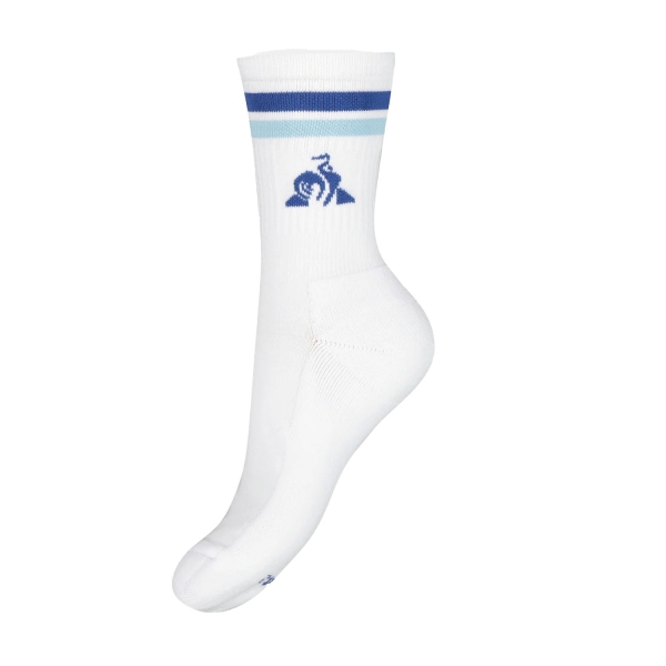 Calze Padel Le Coq Sportif Pro Logo Calze  New Optical White/Pacific Coast/Quiet Tide 2510176