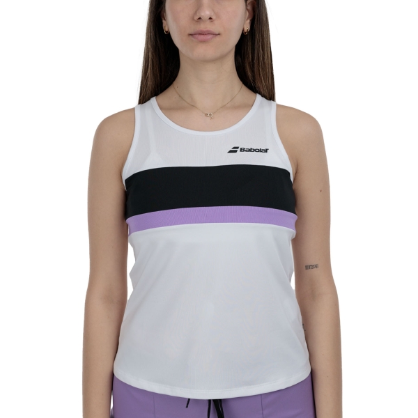 Top Padel Mujer Babolat Fiber Dry Top  White 6WS250731000