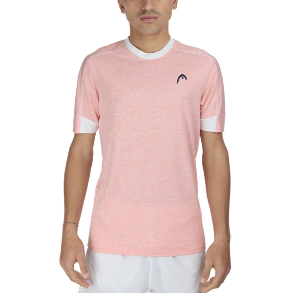 Camiseta Padel Hombre HEAD Play Tech Performance Camiseta  Grapefruit 811085GI