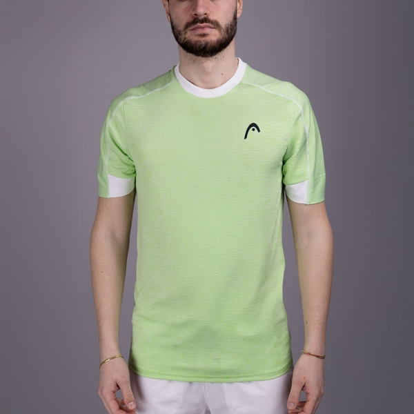 Camiseta Padel Hombre HEAD Play Tech Performance Camiseta  Spicy Green 811085IG