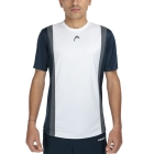 HEAD Club 25 Tech T-Shirt - Navy/White