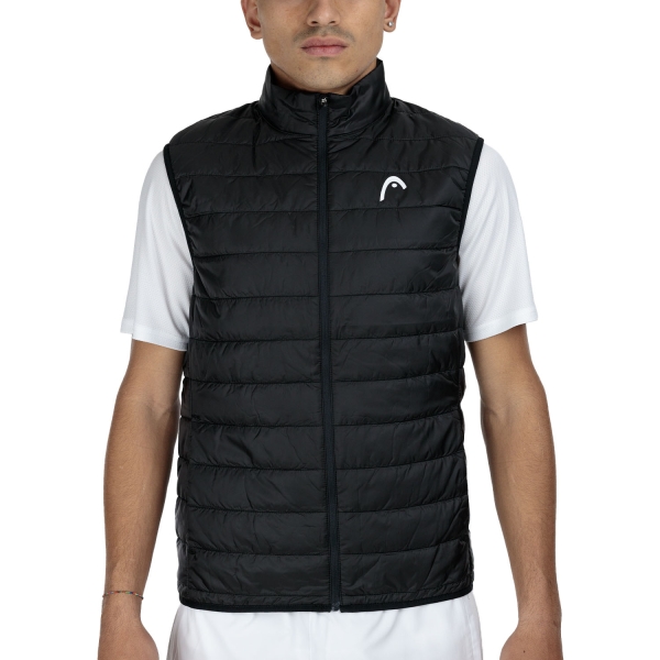 Men's Padel Jacket HEAD Club Vest  Black 811785BK