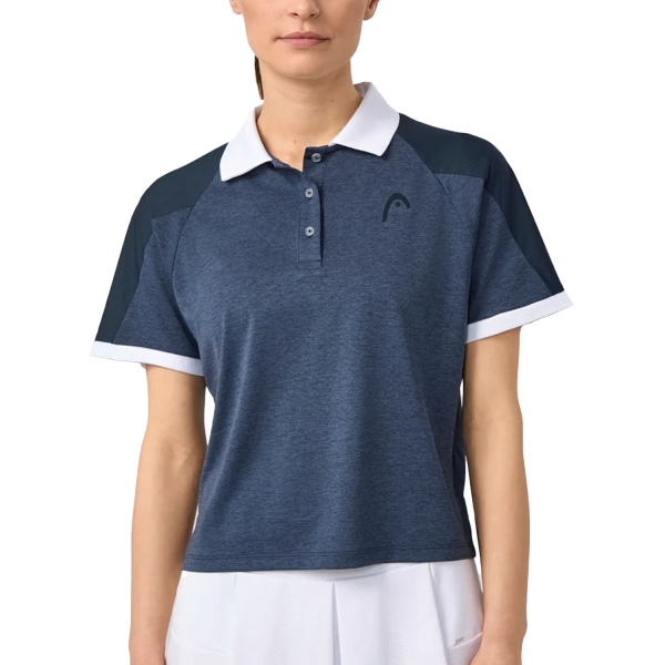 Maglietta e Polo Padel Donna HEAD Play Tech Polo  Navy 814115NV