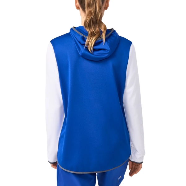 HEAD Club 25 Tech Felpa - Royal Blue/White