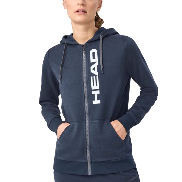 Maglie e Felpe Padel Donna HEAD Club Original Logo Felpa  Navy 814815NV