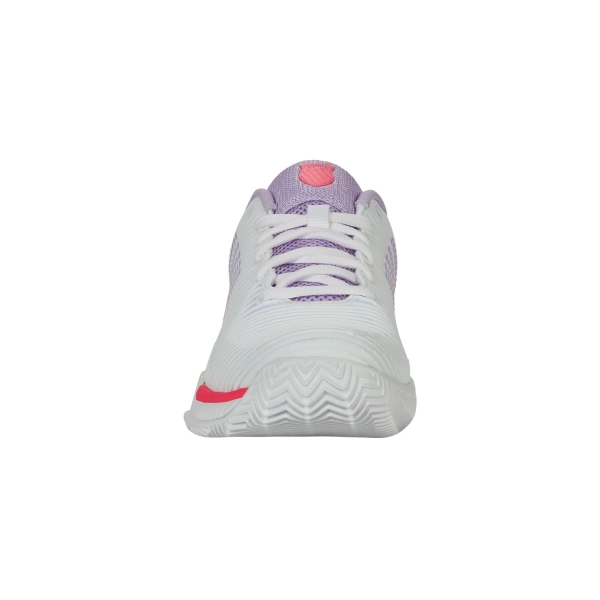 K-Swiss Hypercourt Express 2 Clay - White/Orchid Petal/Neon Blaze