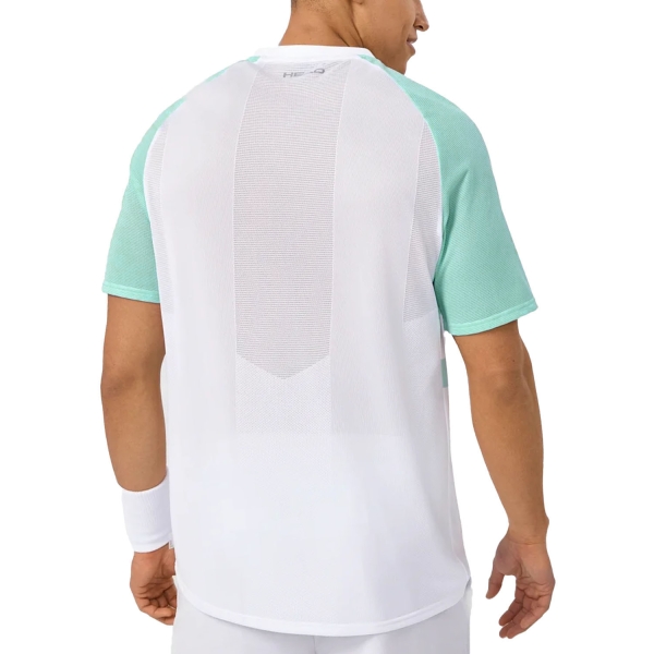 HEAD Performance Camiseta - Print Perf M/Aqua
