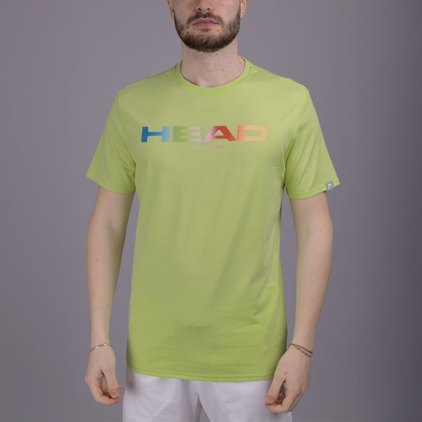 Camiseta Padel Hombre HEAD Rainbow Logo Camiseta  Lightlime 811435LL