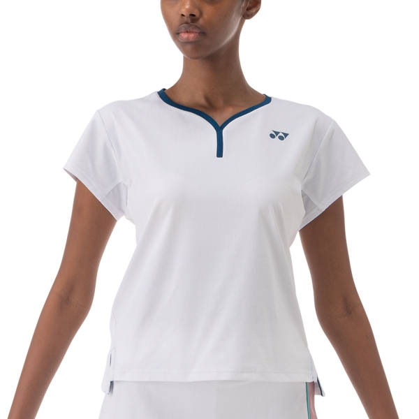Camiseta y Polo Padel Mujer Yonex Tournament Tour Camiseta  White TWL20837B
