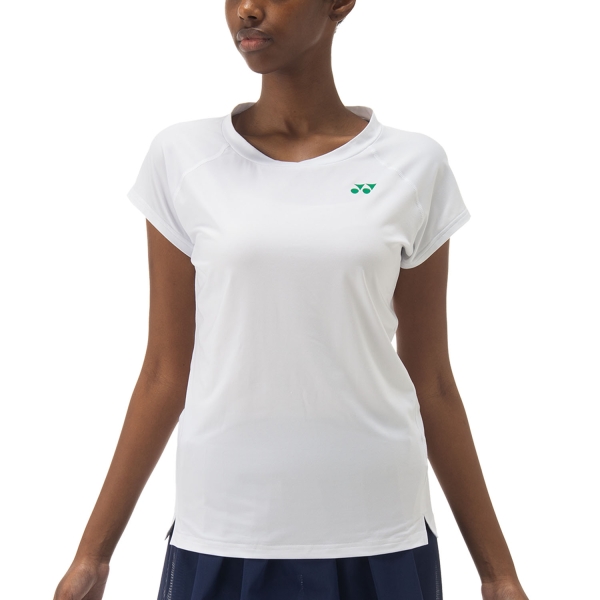 Camiseta y Polo Padel Mujer Yonex Crew Camiseta  White TWL20839B