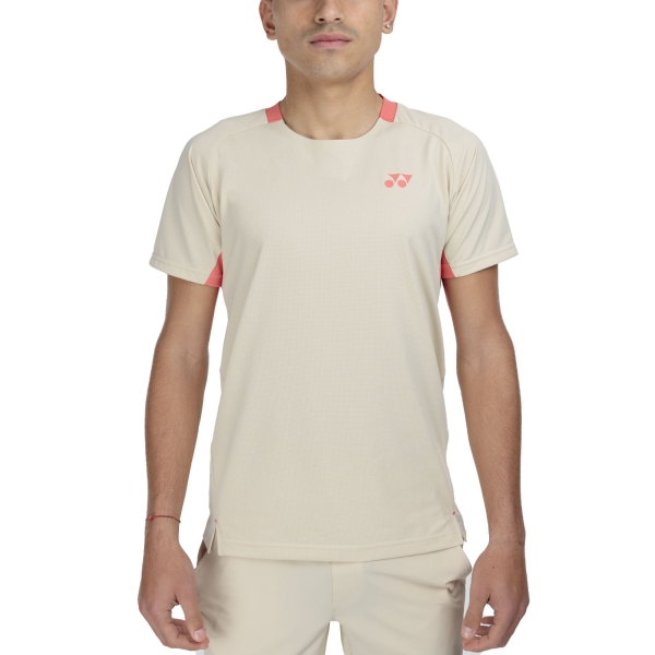 Camiseta Padel Hombre Yonex Performance Camiseta  Ice Beige TWM10622IB
