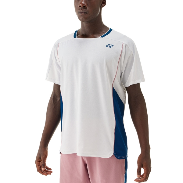 Camiseta Padel Hombre Yonex Tournament Tour Camiseta  White TWM10627B
