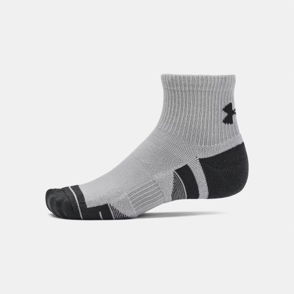 Under Armour Performance Tech x 3 Calze - Mod Gray/White/Jet Gray