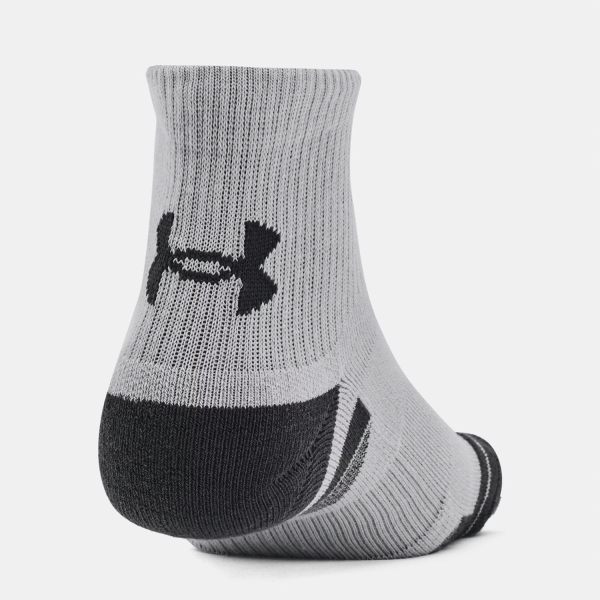 Under Armour Performance Tech x 3 Calze - Mod Gray/White/Jet Gray