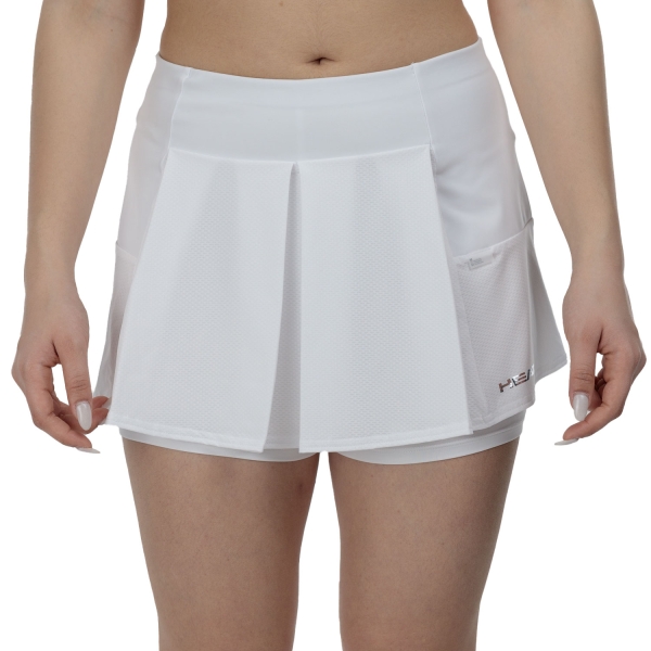 Gonna e Pantaloncini Padel Donna HEAD Performance Gonna  White 814035WH