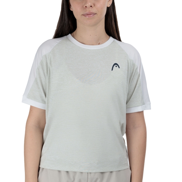 Maglietta e Polo Padel Donna HEAD Play Tech Maglietta  Willow Grey 814125WG