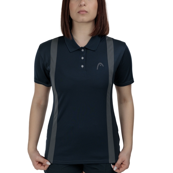 Maglietta e Polo Padel Donna HEAD Club 25 Tech Polo  Navy 814715NV