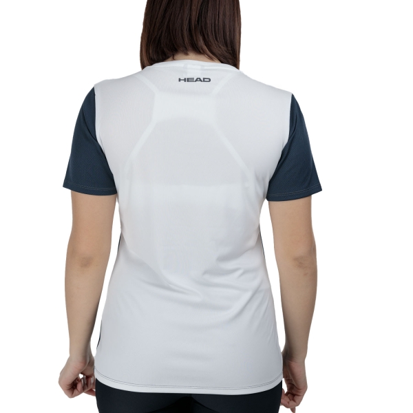 HEAD Club 25 Tech Logo Maglietta - Navy/White