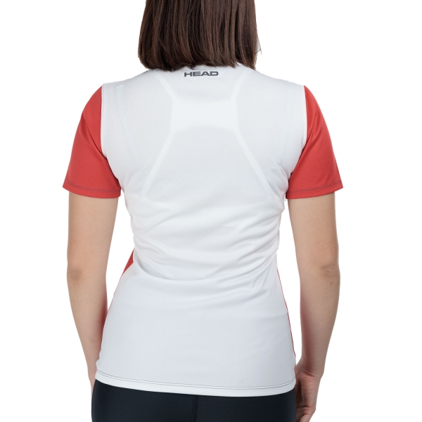 HEAD Club 25 Tech Logo Maglietta - Red/White