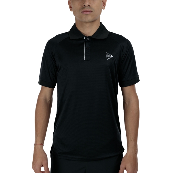 Polo Padel Uomo Dunlop Club Logo Polo  Black 880335