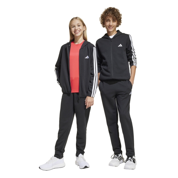 adidas Niños Essentials Traje - Black/White