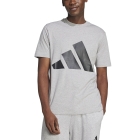 adidas Essentials Maglietta - Medium Grey Heather/Black adidas Essentials Maglietta - Medium Grey Heather/Black