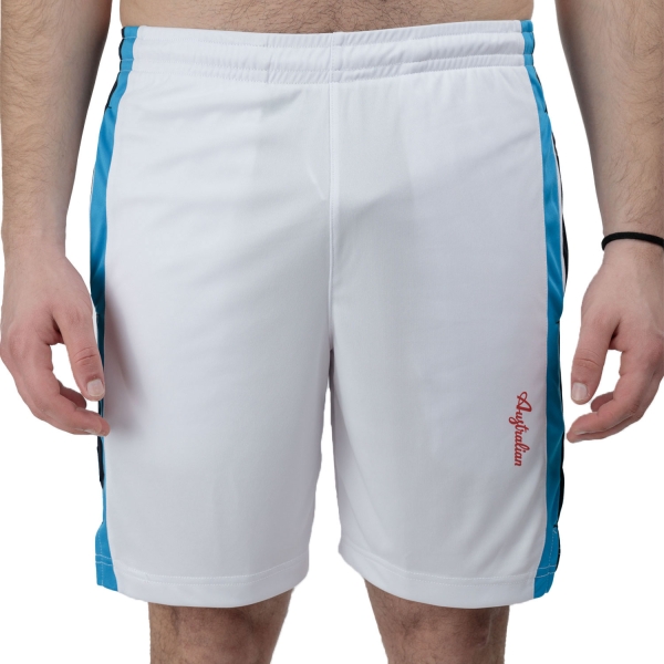 Men's Padel Shorts Australian League Ace 8in Shorts  Bianco TEUSH0048002